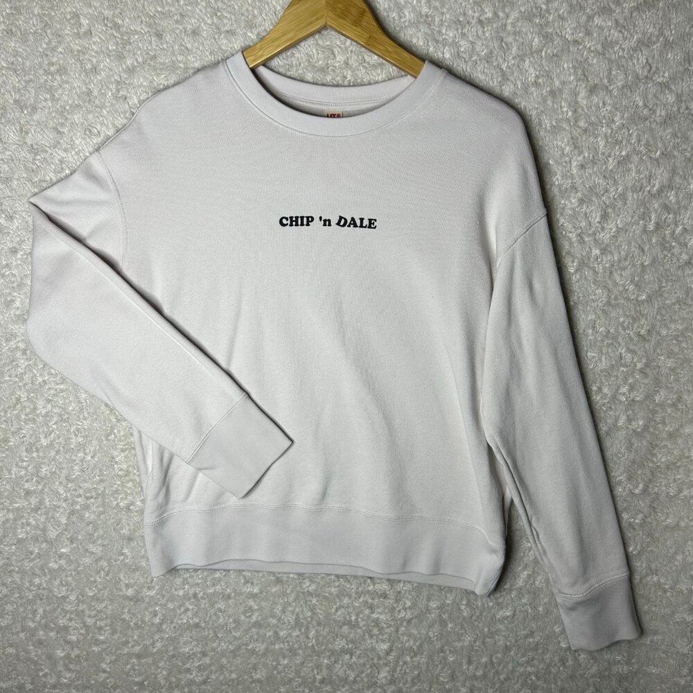 Disney Chip n Dale Graphic Sweatshirt Uniqlo‎ UT White Medium Womenswear